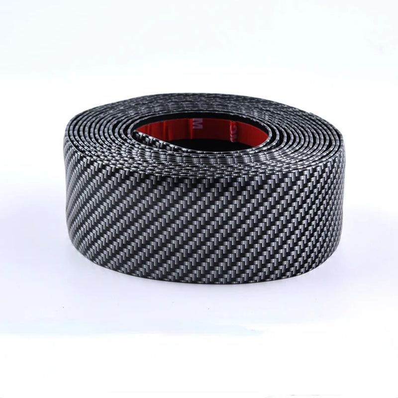 This protection tape features a 5D carbon fiber finish and provides perfect protection against scratches and scuffs for car body parts including doors, spoilers, trunk, and entry sills. It enhances the appearance and style of the car.