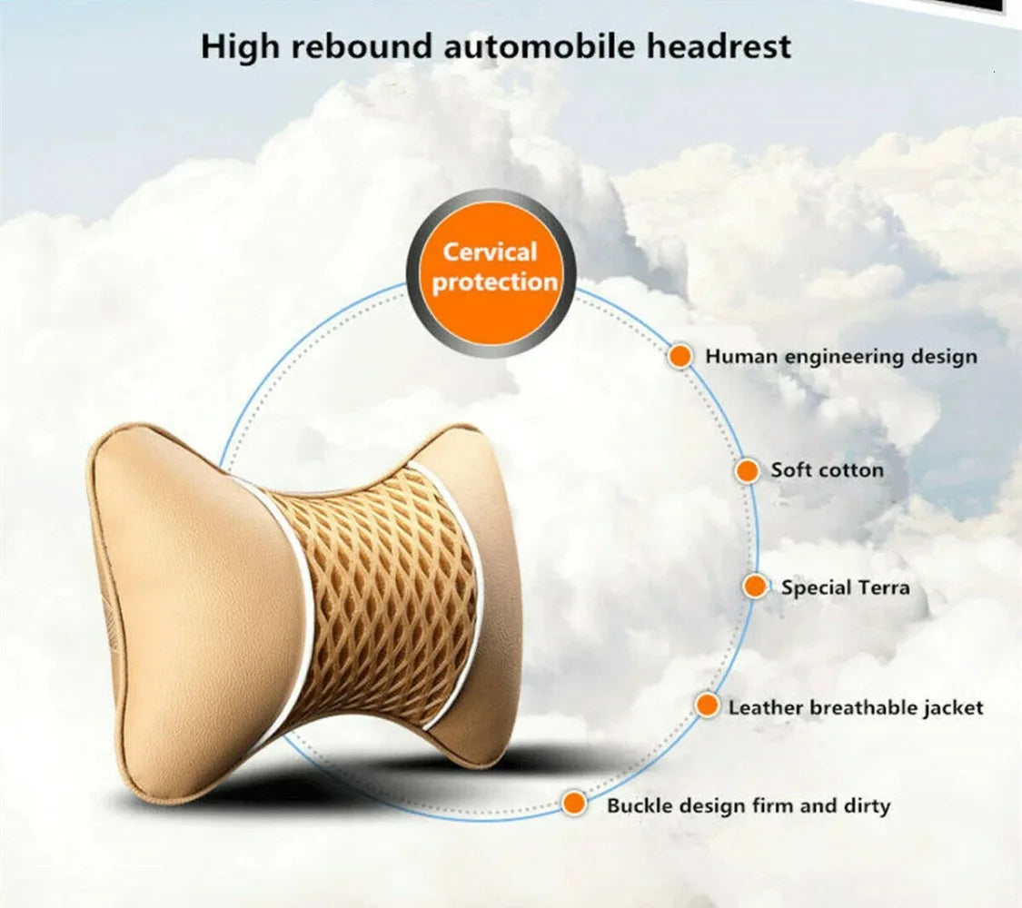 "Cloud Ride" - A car travel pillow for ultimate comfort and support on long journeys. 