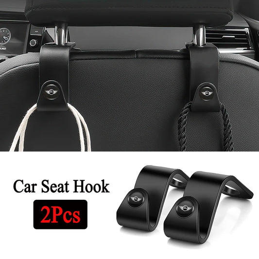 "MINI Works Car Seat Back Hooks: Revolutionize Your Ride!"