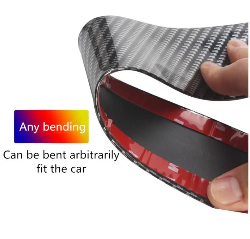 This protection tape features a 5D carbon fiber finish and provides perfect protection against scratches and scuffs for car body parts including doors, spoilers, trunk, and entry sills. It enhances the appearance and style of the car.