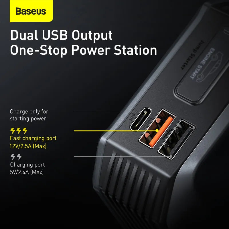 "PowerMax Jump Starter: Your Roadside Lifesaver!"