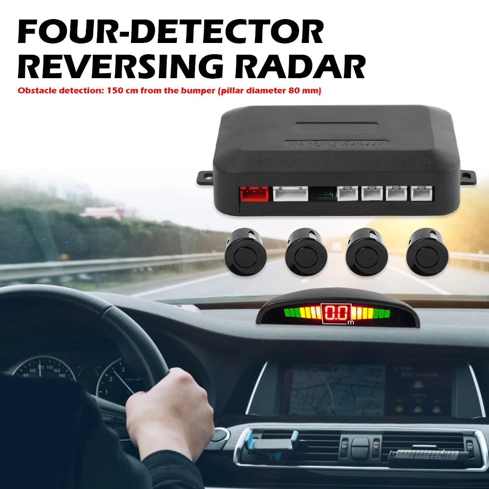 "RadarGuard ProPark: Smart Parking System with 4 Sensors and LED Display"