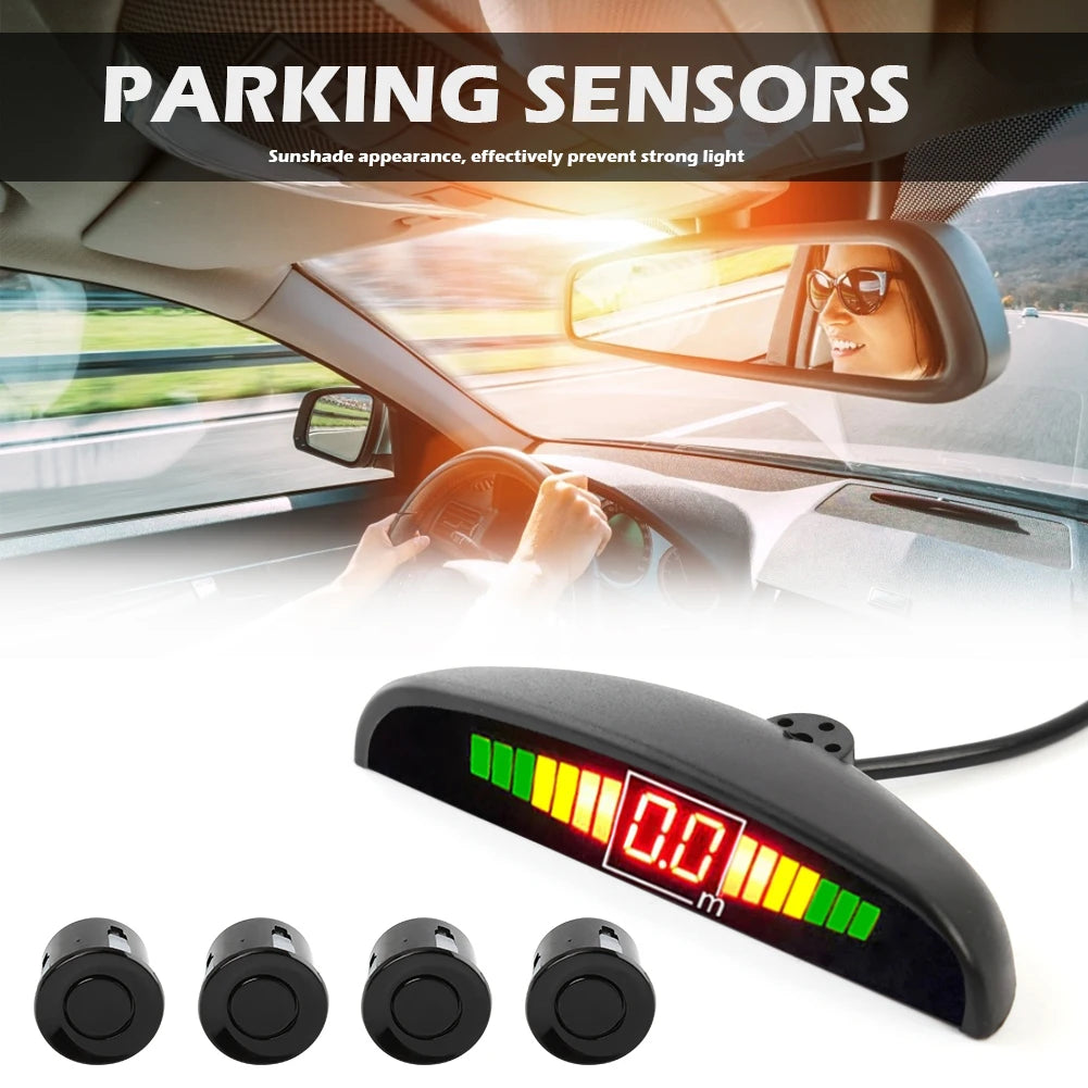 "RadarGuard ProPark: Smart Parking System with 4 Sensors and LED Display"