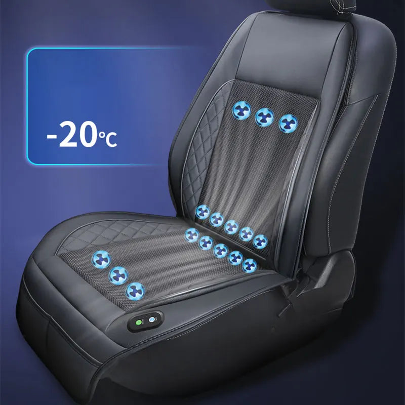 "ArcticVent TurboCool Car Seat Cooling System" - Innovative, efficient, and cool, allowing you to enjoy refreshing and comfortable rides on hot summer days.