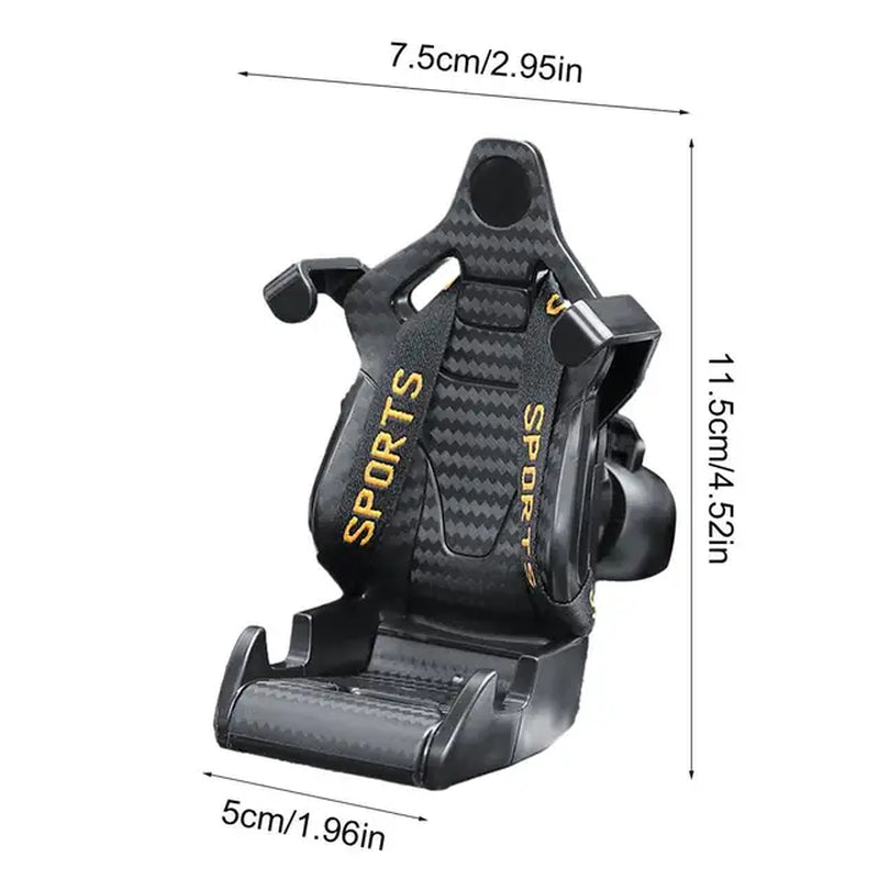 "Velocity Seat Stand: Sleek Phone Holder Inspired by Racing!"