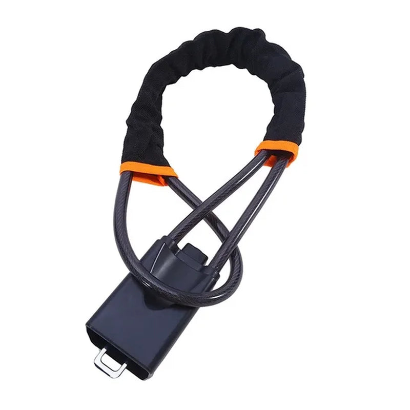 "SentinelGuard Universal Steering Wheel Lock with Heavy-Duty Seat Belt Buckle"