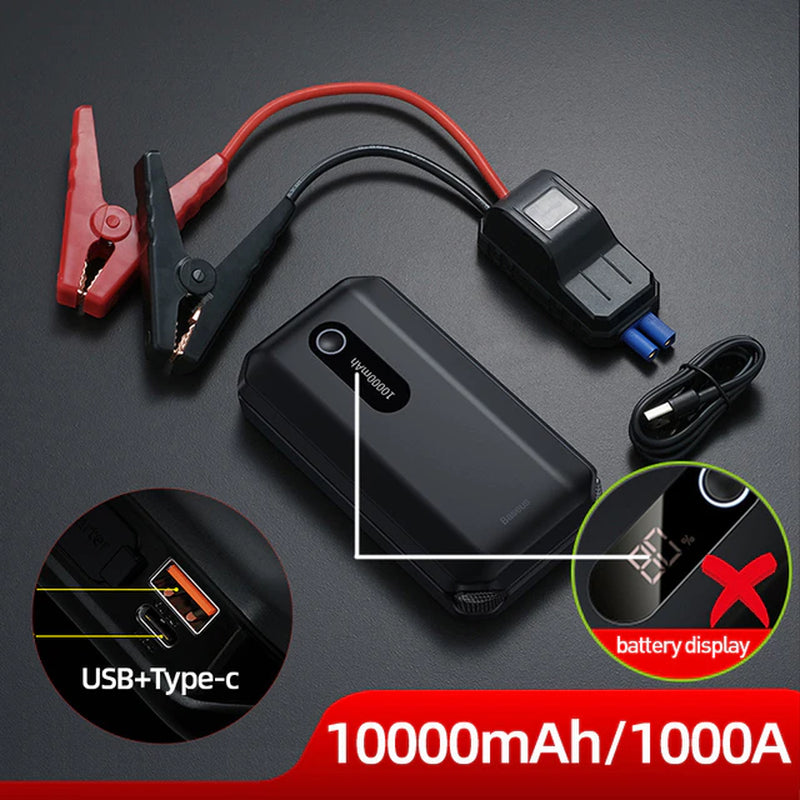 "PowerMax Jump Starter: Your Roadside Lifesaver!"