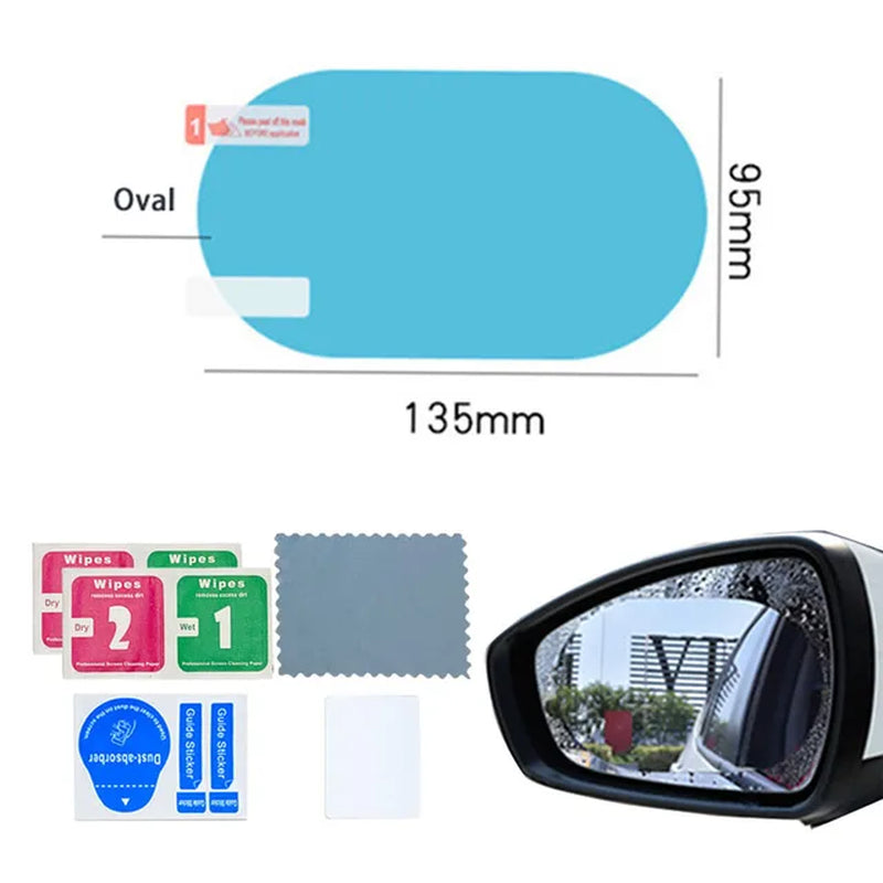 "Carbon Fiber Rain Visor for Car Rearview Mirror - Stylish Protection"